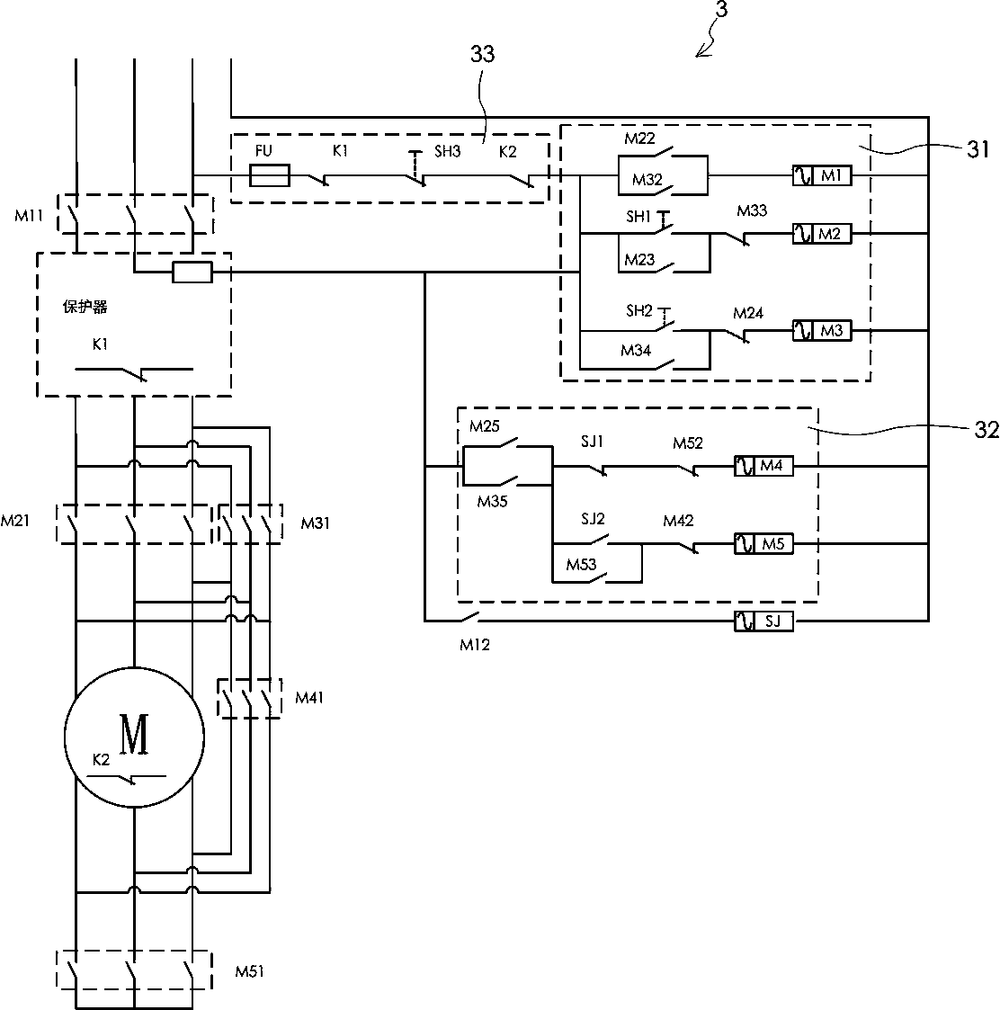Method for transforming three-phase asynchronous motor into permanent magnet motor