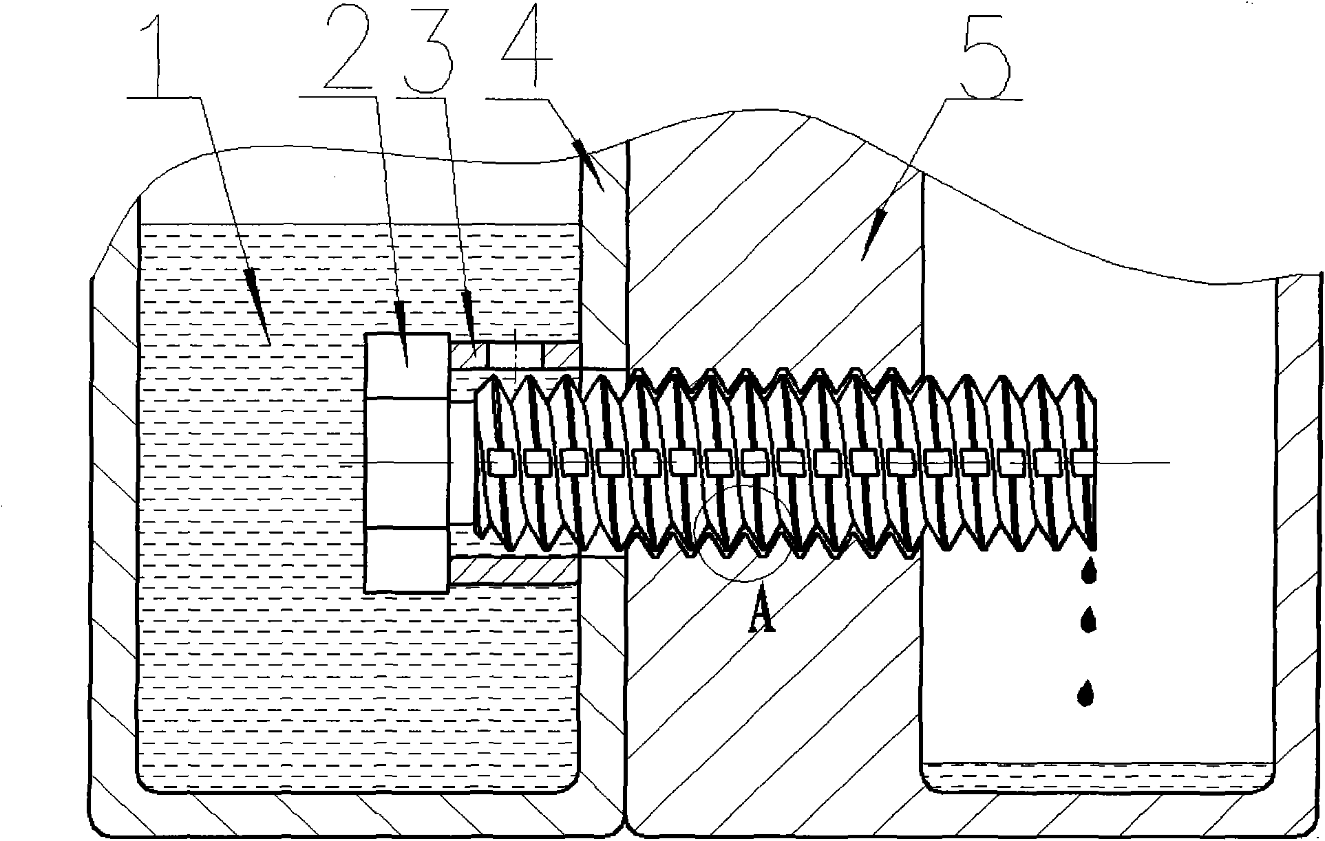 Continuous oil supply device