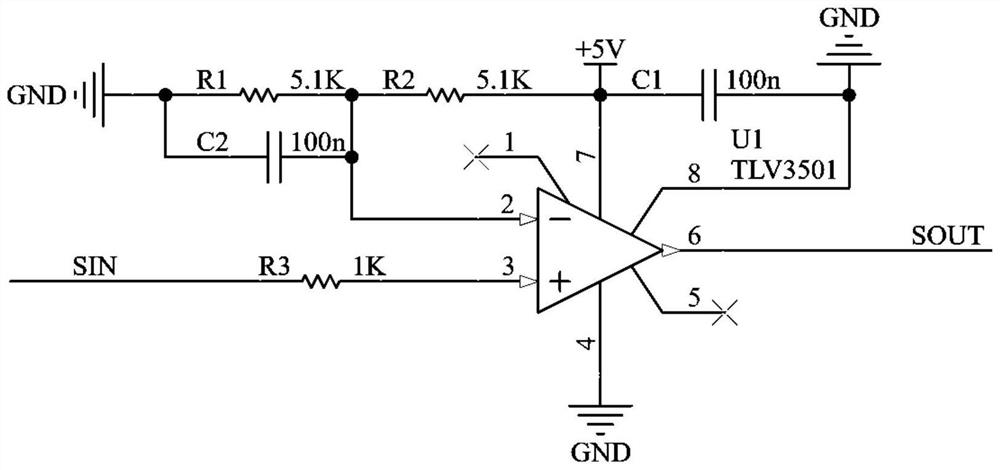 A frequency detection circuit and method for fast calculation of electrical parameters of motor
