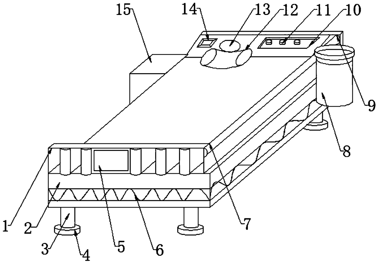 Patient functional bed device after esophageal carcinoma surgery