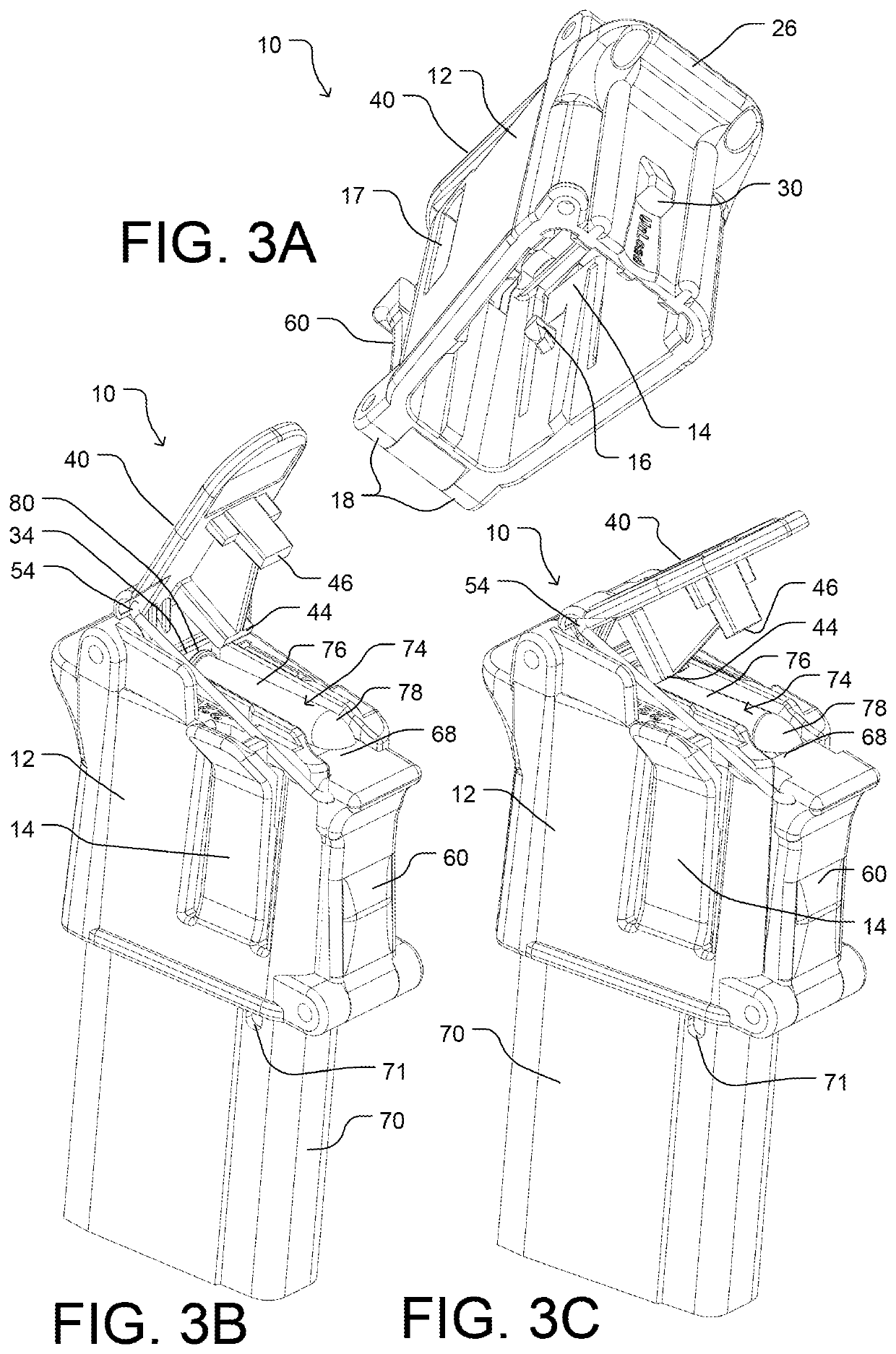 Magazine loader with coupled top and front round pushers