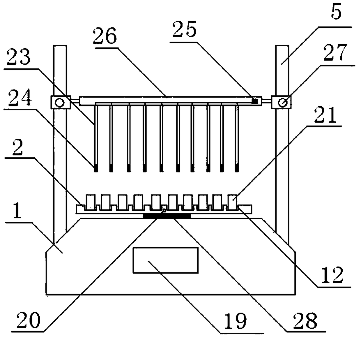 A high-throughput magnetic extraction and enrichment device and enrichment method