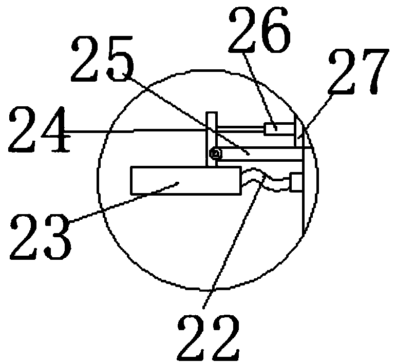 Dust-settling device for civil engineering