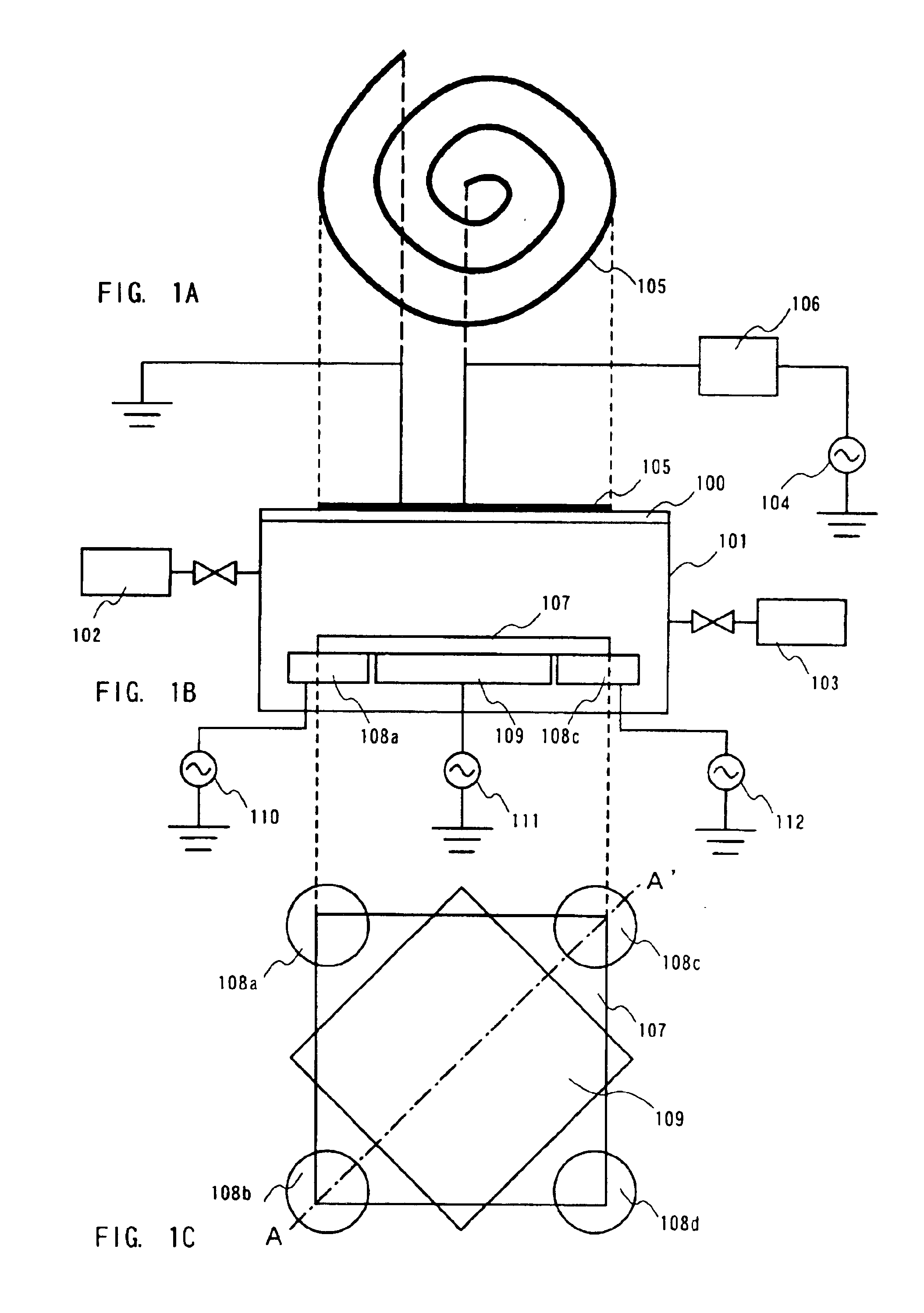 Dry etching apparatus, etching method, and method of forming a wiring