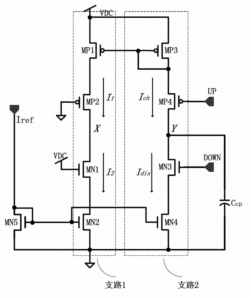 Charge pump circuit used for charge pump phase-locked loop