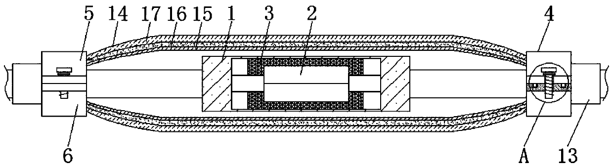 Optical fiber grating package structure