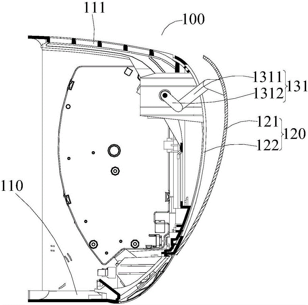 Air conditioner inner unit and shell device thereof