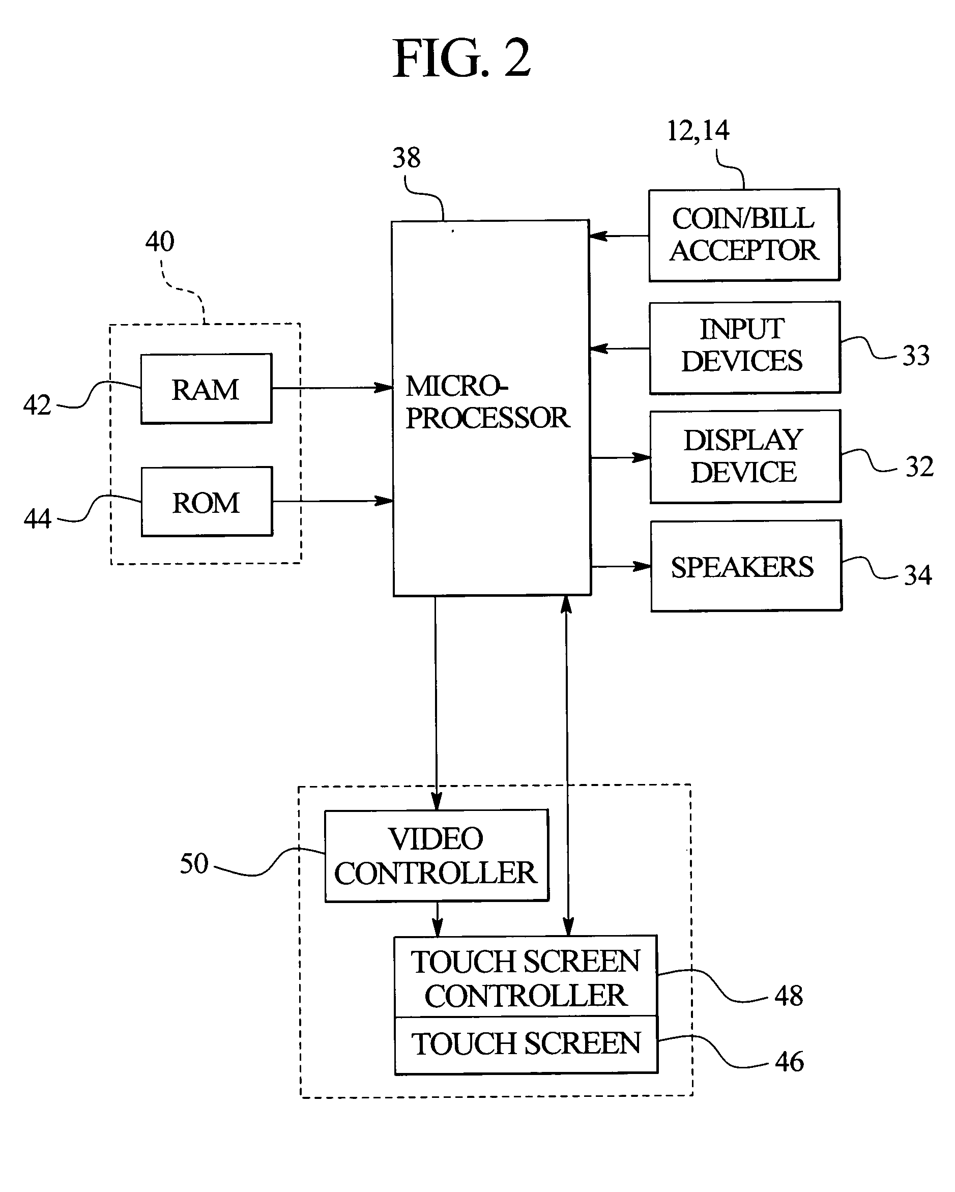 Gaming device having a replicating display and a payout display