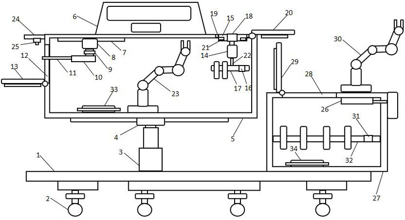 Robot for nucleic acid detection sampling