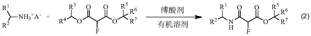 A method for synthesizing α-carbamoyl fluoroacetate compound