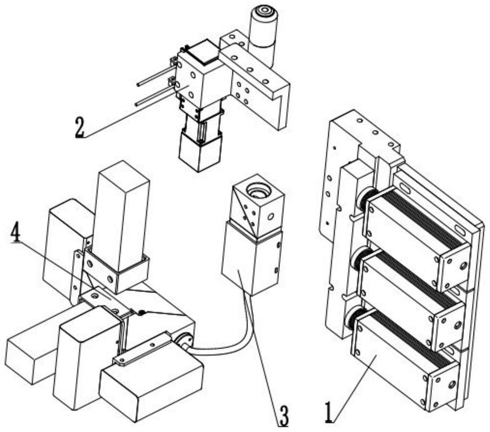 Micro-droplet fluorescence signal detection device using mixed exciting light as light source