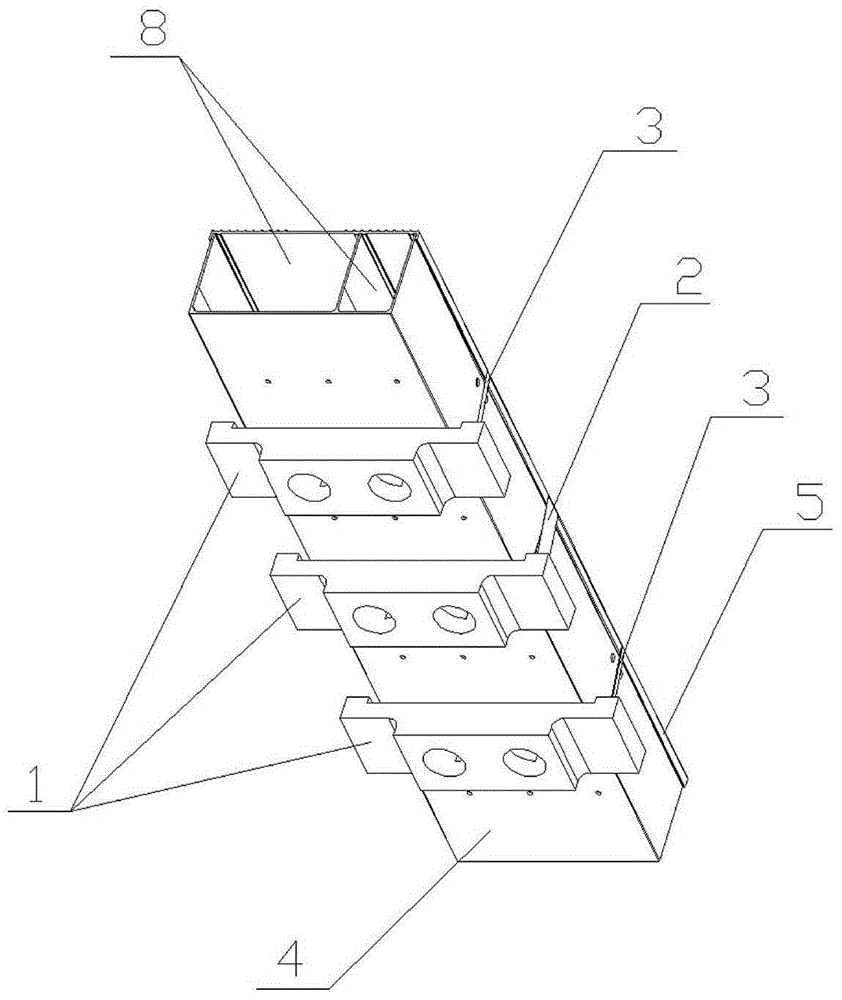 Cable trough box device for rail transit