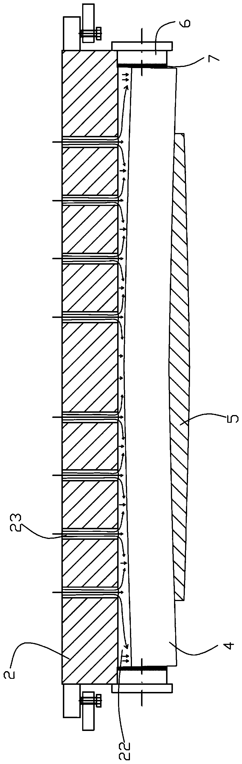 Strip rolling system, floating metal strip surface cleaning roll and method of use