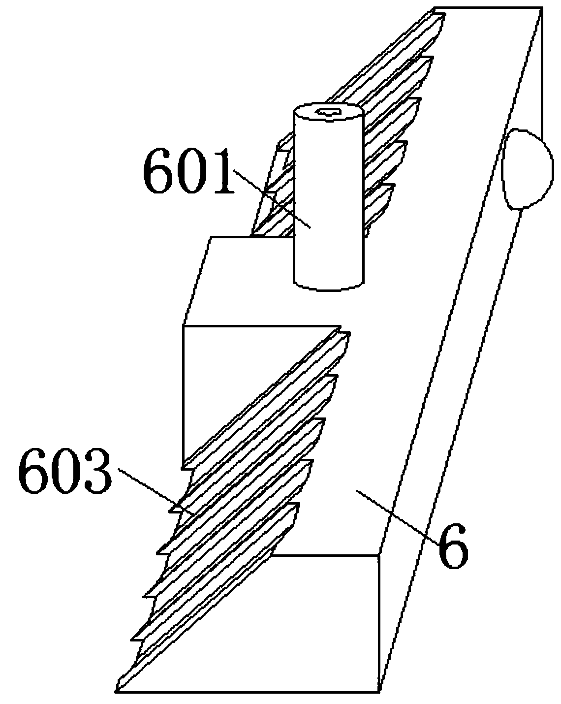 Water chestnut slicing device with cutting force convenient to adjust