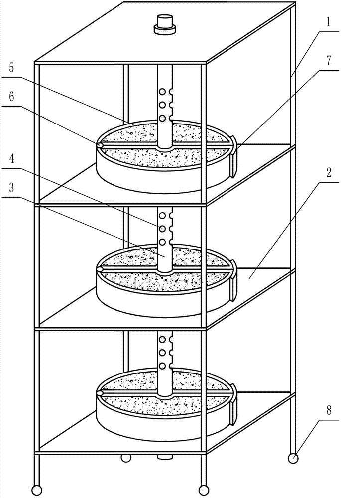 Three-dimensional seed cultivation rack
