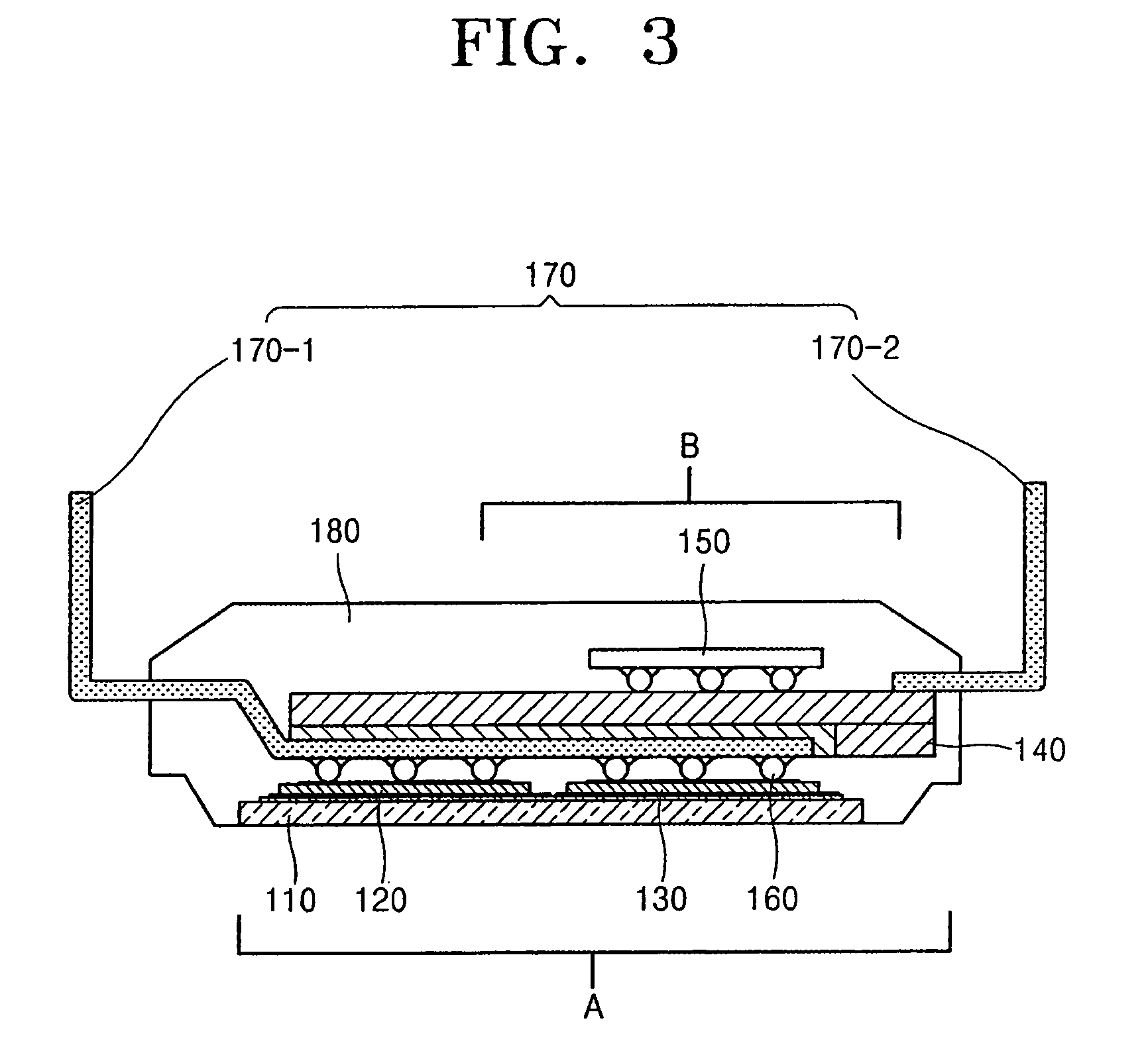 Power module having stacked flip-chip and method of fabricating the power module