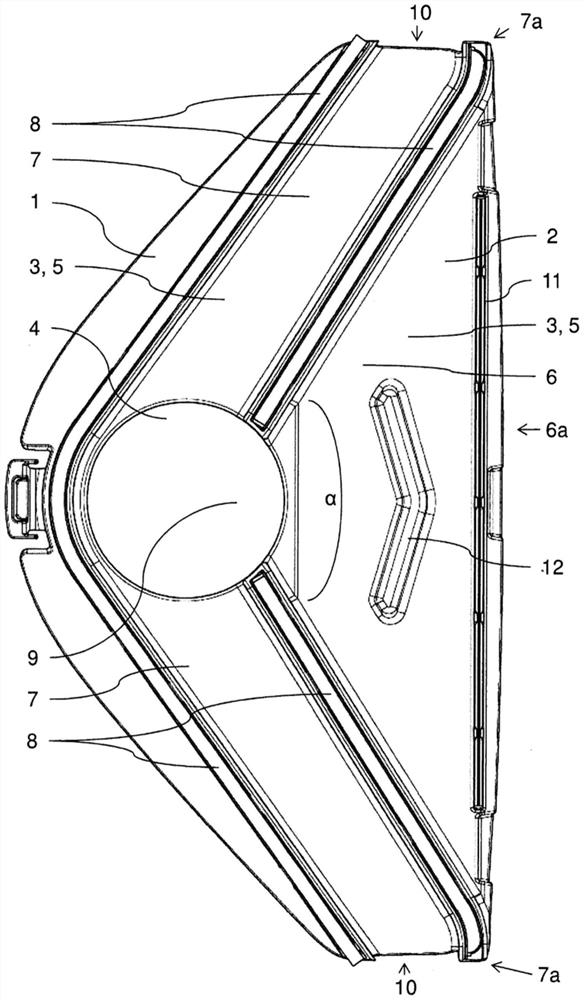 Suction nozzle for suction of coarse particles and fine dust