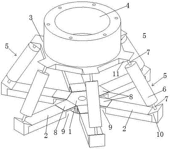 Six-dimensional piezoelectric vibration energy collector