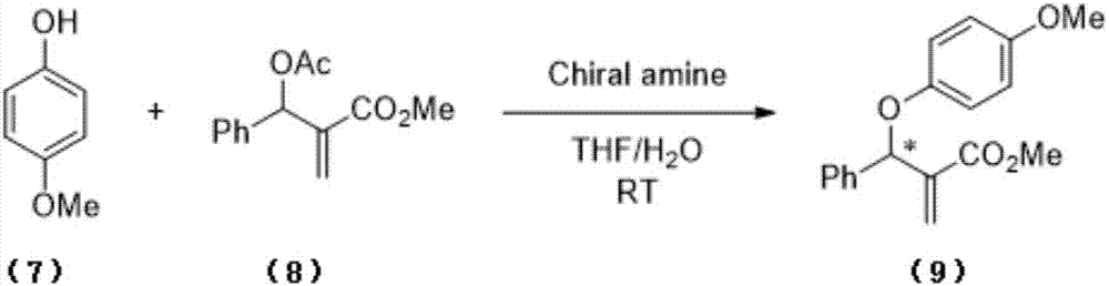 Chiral arylallyl ether compound and synthesis method therefor