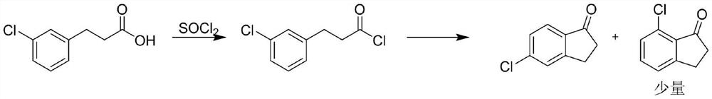 Improved process method for preparing 5-chloroindanone