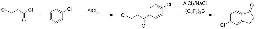 Improved process method for preparing 5-chloroindanone