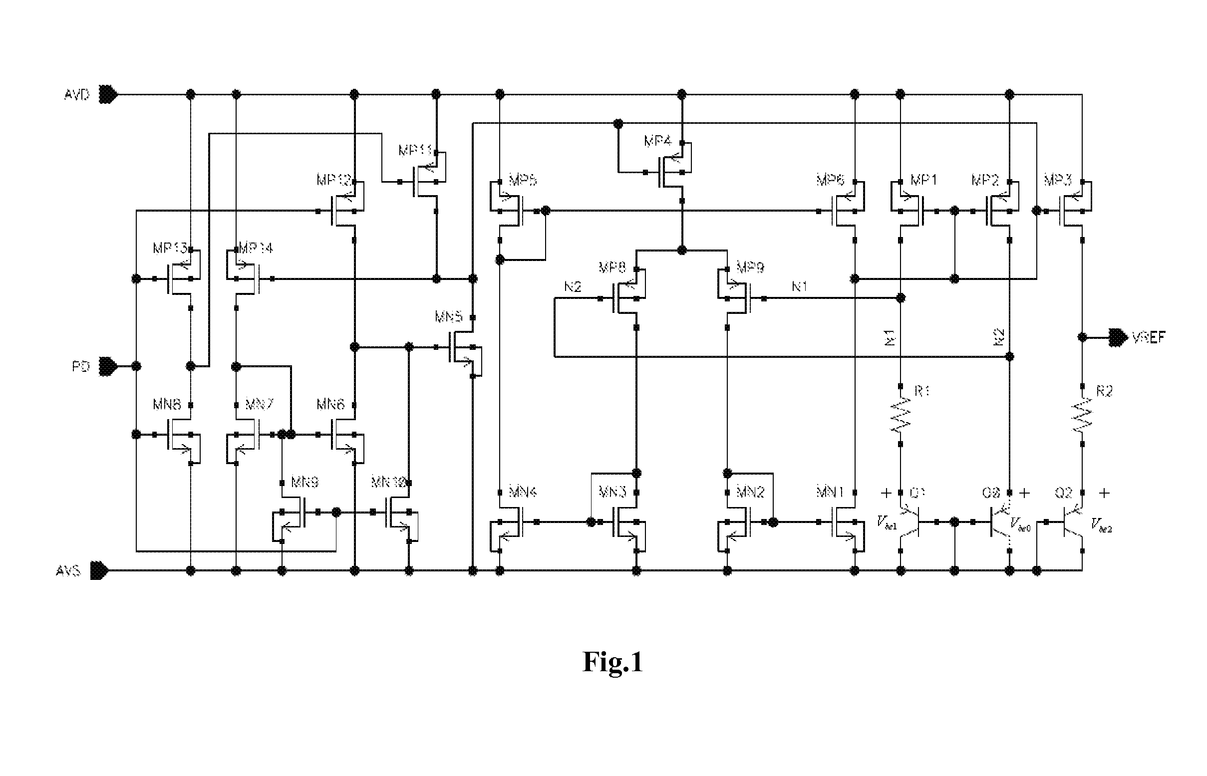 CMOS Bandgap Reference Source Circuit with Low Flicker Noises