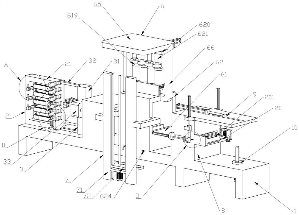 Antibacterial polyester yarn stranding processing device