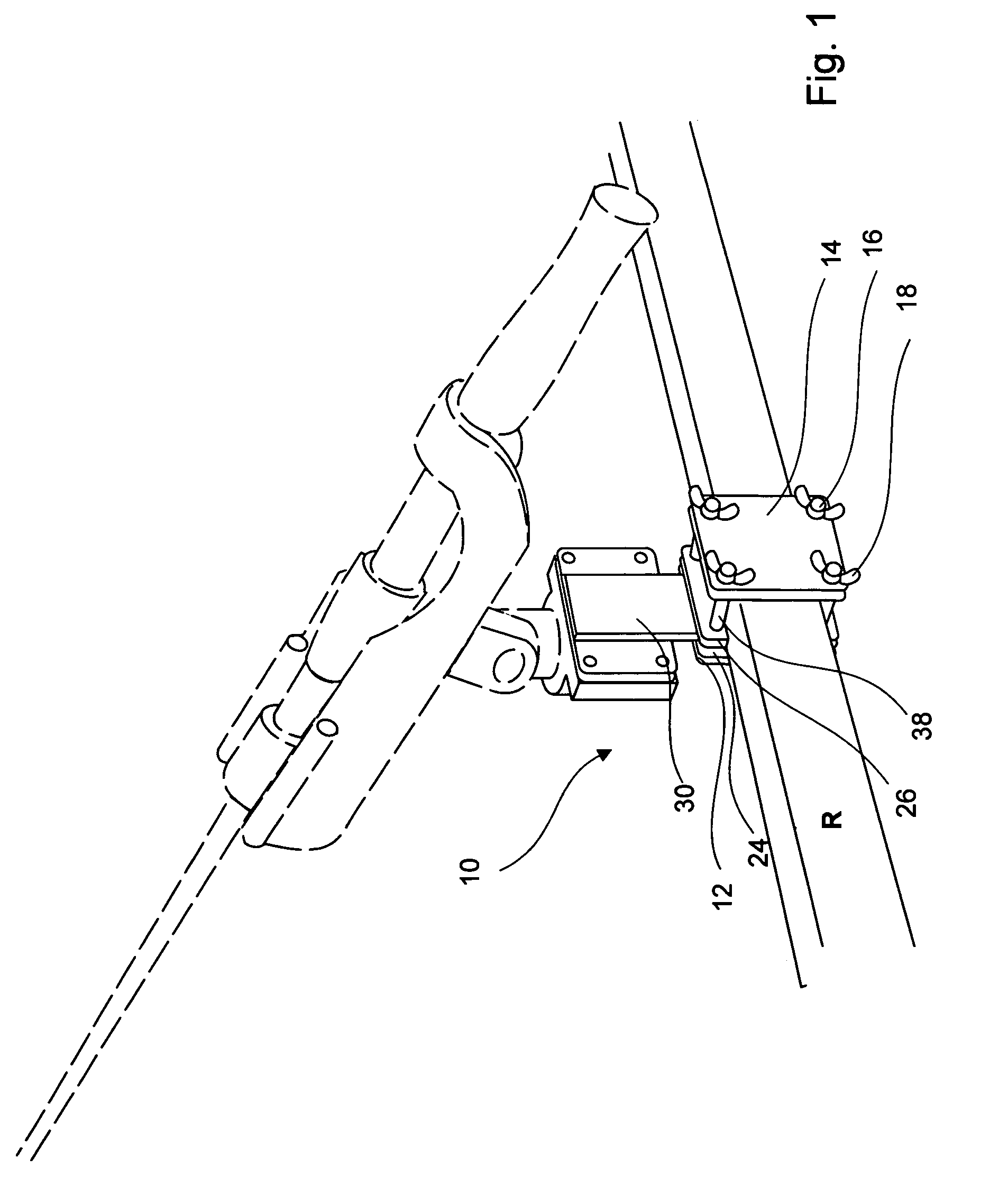 Bracket for holding accessories on a boat
