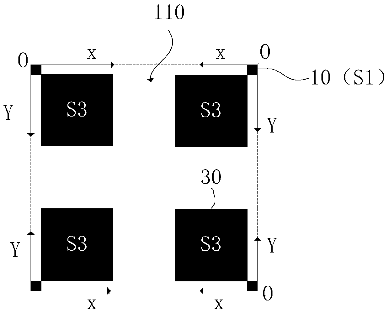 Multi-value metering standard device and preparation method thereof