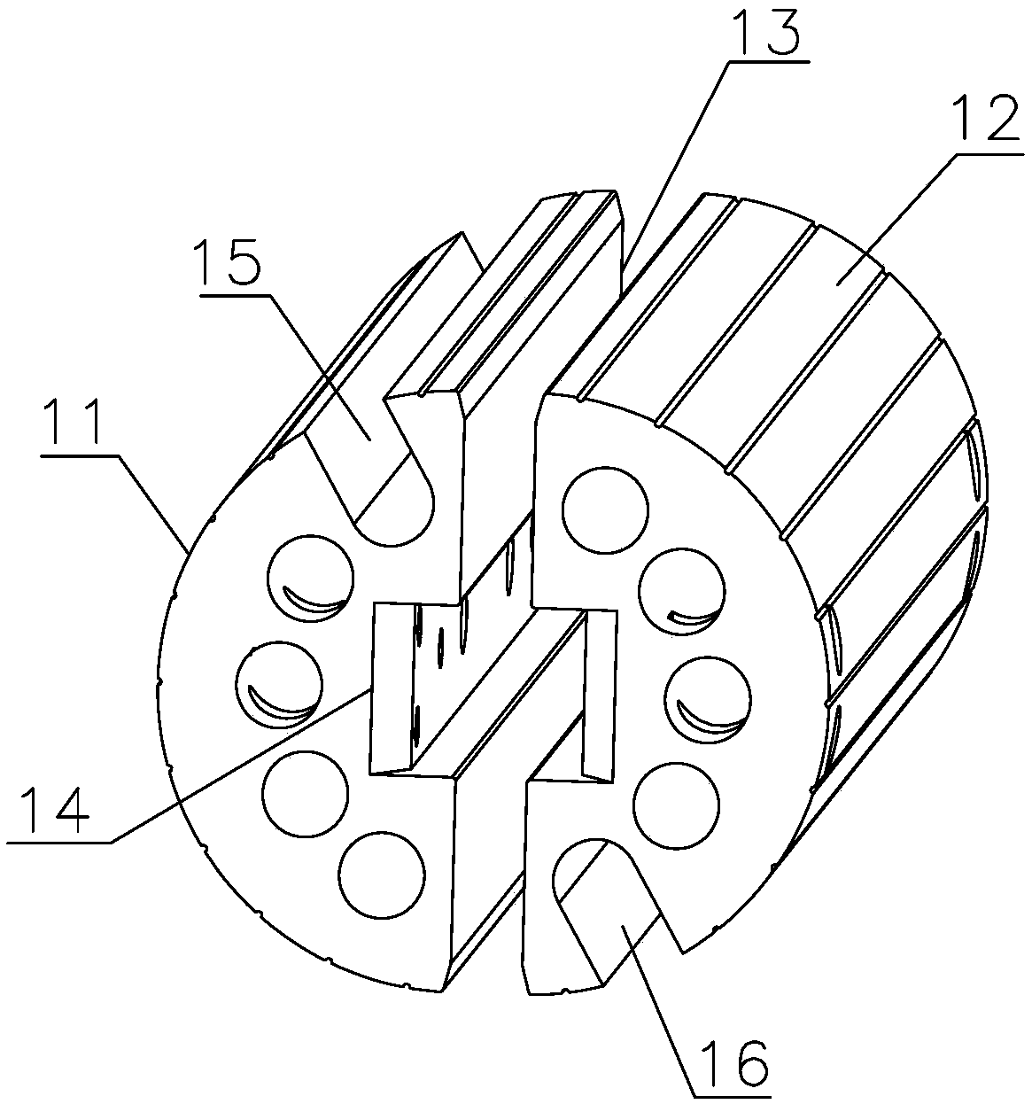 Winding needle capable of improving deformation of coiled cell and winding method