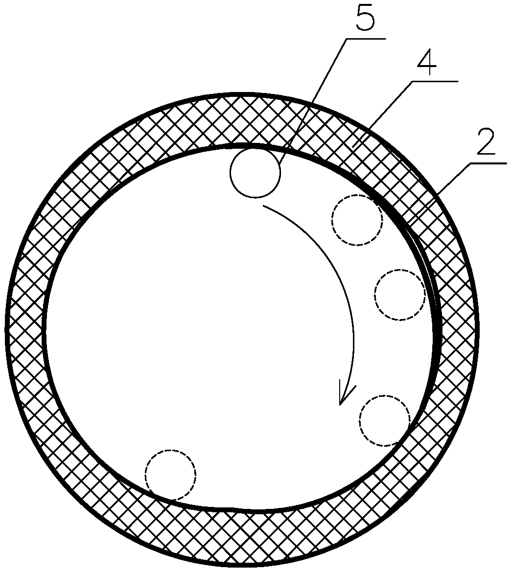 Winding needle capable of improving deformation of coiled cell and winding method