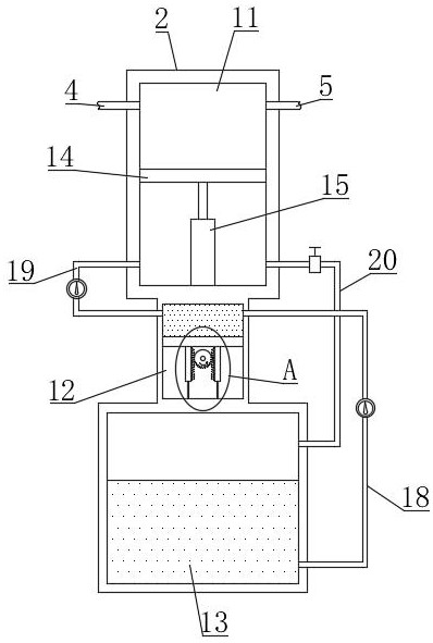 Hydraulic accumulator inflation device based on oilfield petrochemical engineering and inflation method thereof