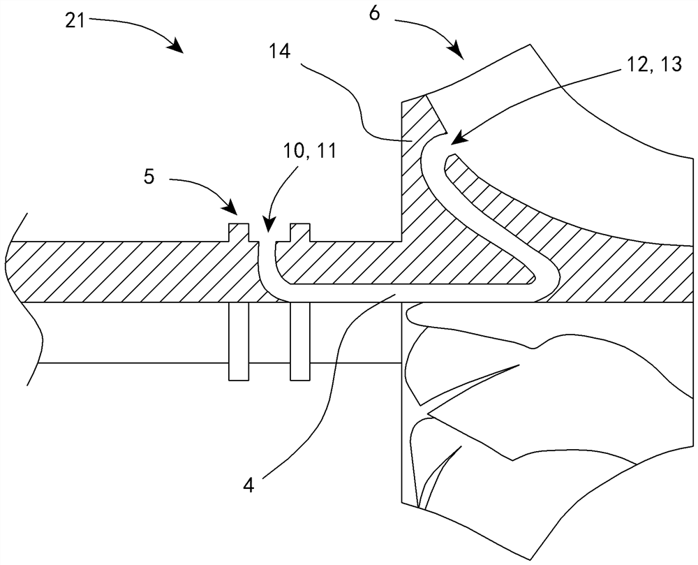 Cooling Of Rotor And Stator Components Of A Turbocharger Using Additively Manufactured Component-Internal Cooling Passages