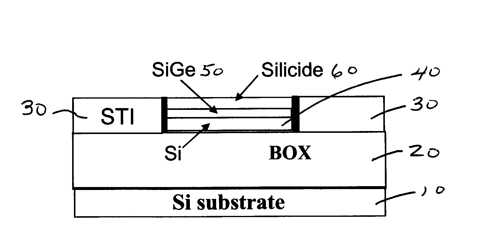 Efuse containing sige stack