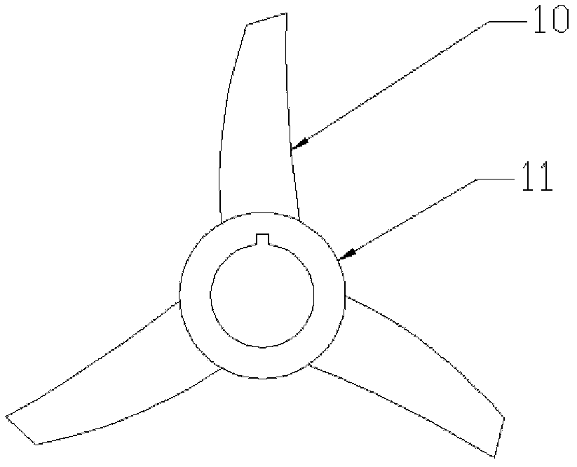 Centrifugal-axial flow combined blower fan