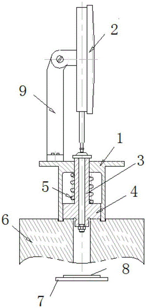 Measurement method for depth measurement device for sealed groove