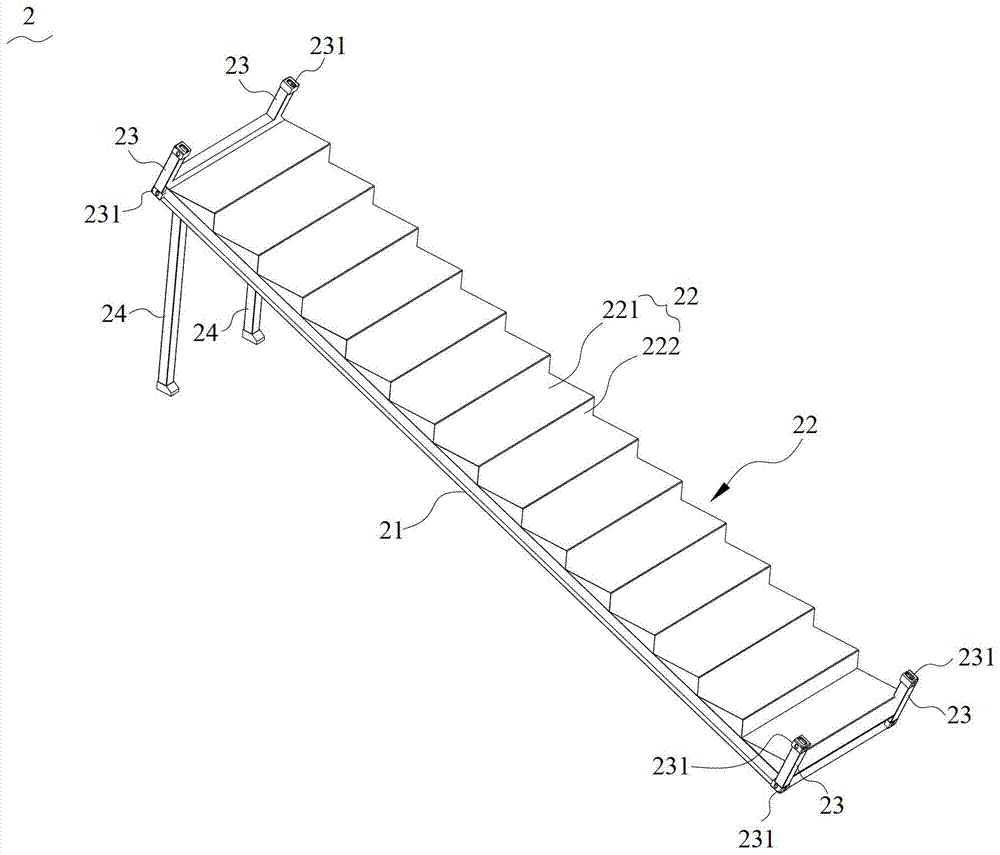 Modular stand unit, combined stand and construction method thereof