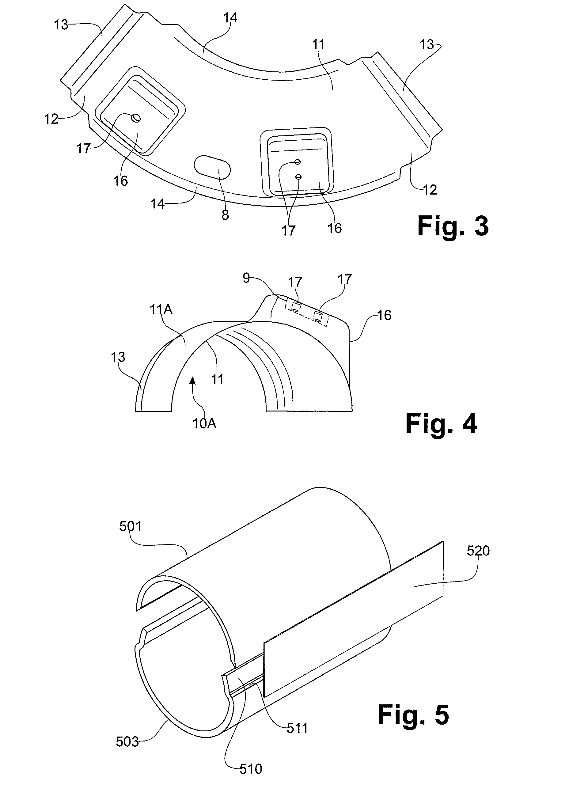 Composite protective element for a thermally insulated pipe