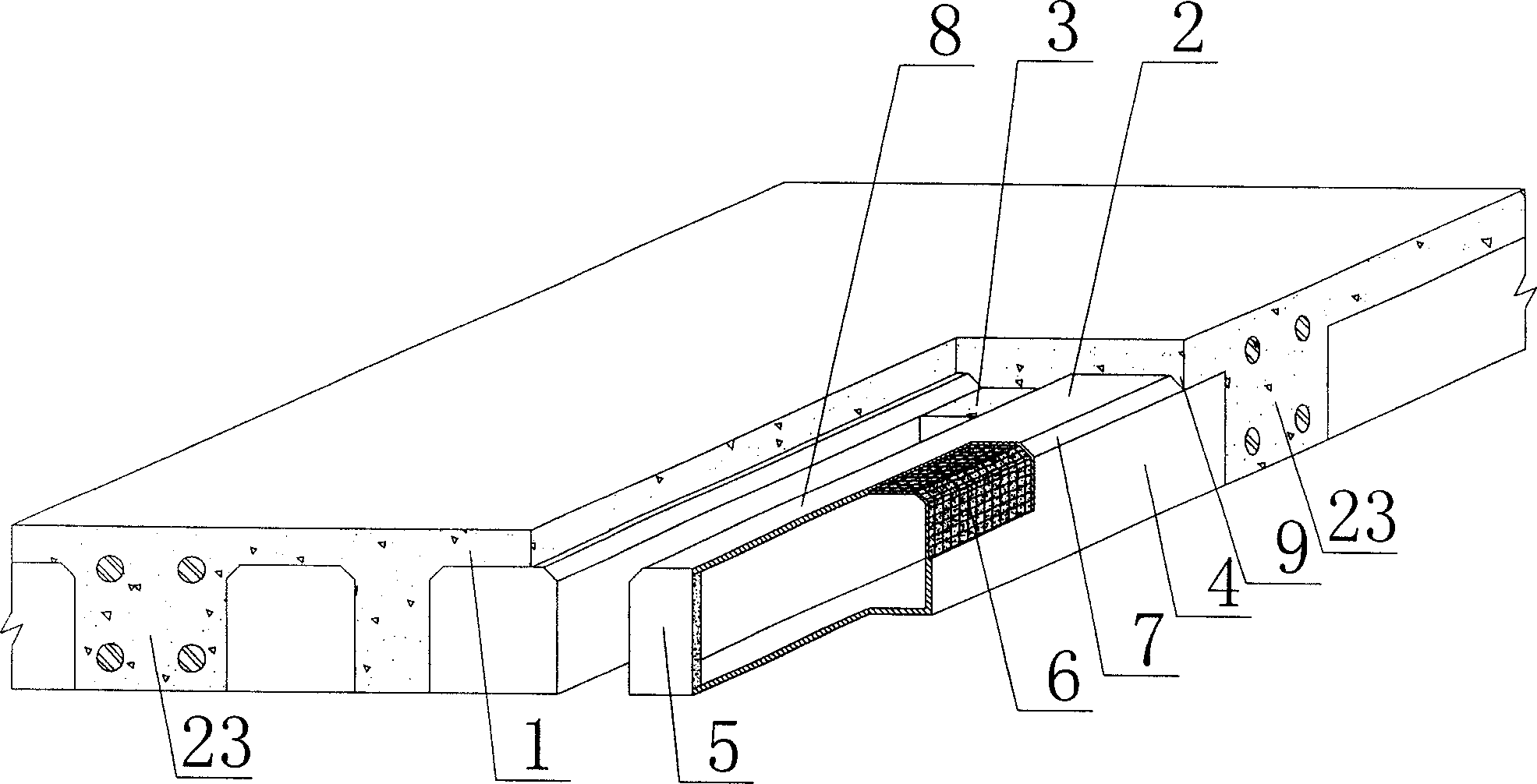 Cast-in-place concrete hollow plate