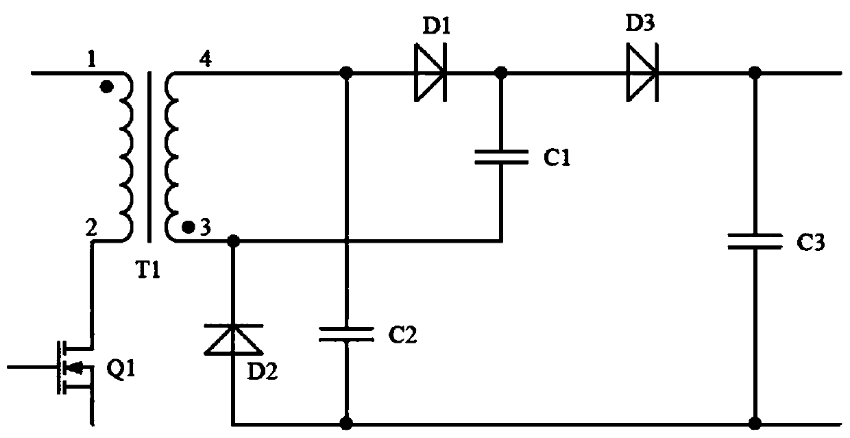 Forward-flyback switching power supply circuit