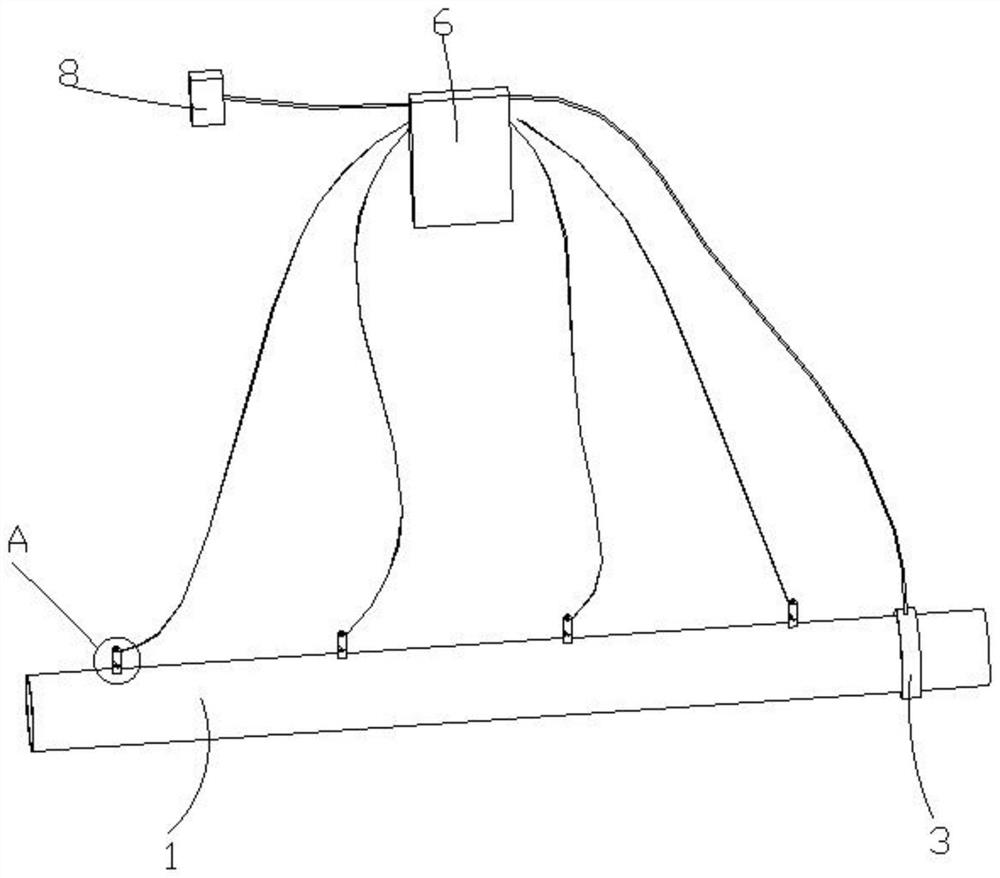 Ultralow-power-consumption pipe explosion detection device