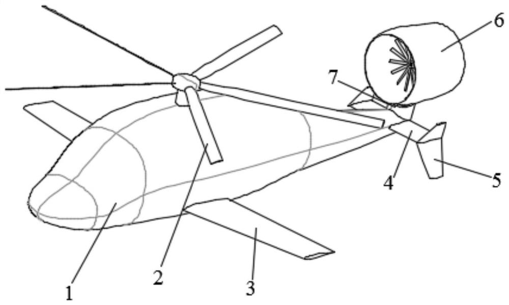 Vector ducted tail rotor high-speed helicopter