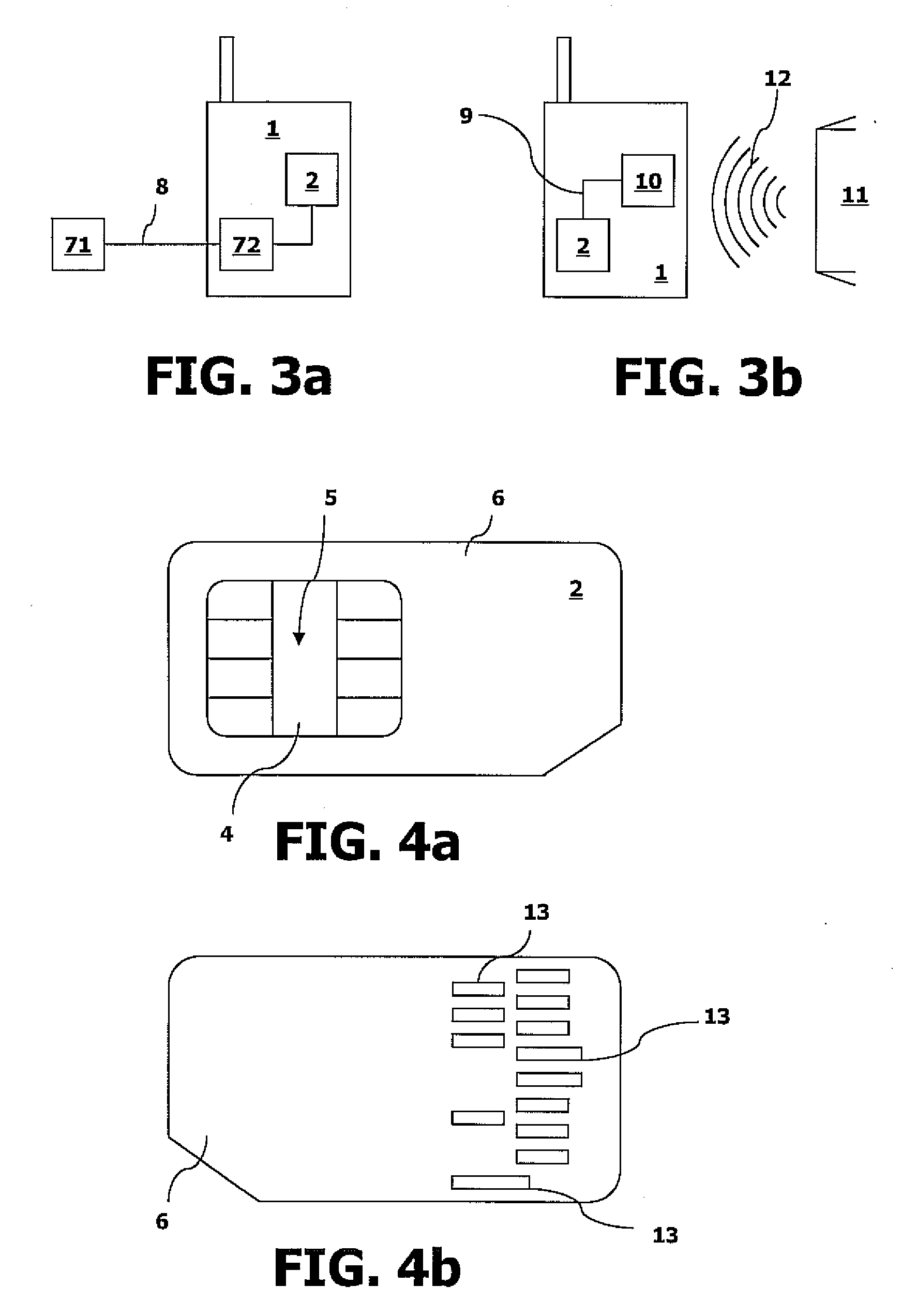Method for a more efficient use of an interface between a smart card and a device, associated smart card and device