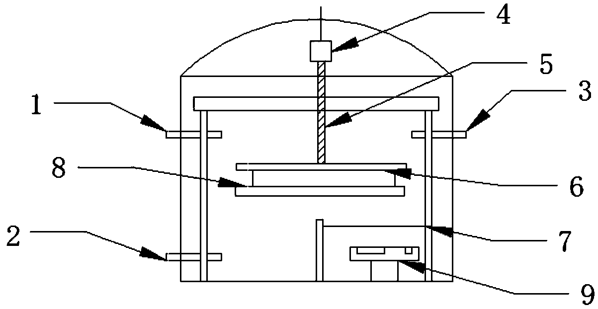 Electron beam evaporation oblique deposition coating device and application method