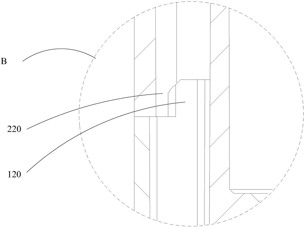 Membrane element pipe fitting, tool thereof, spiral wound water-saving membrane element, and water purifier