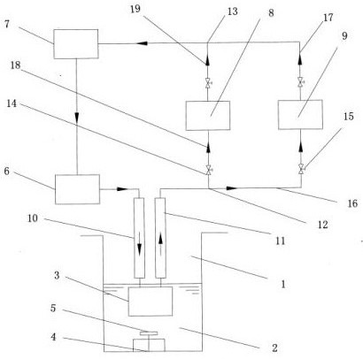 Simple heating system capable of efficiently and cleanly utilizing geothermal energy