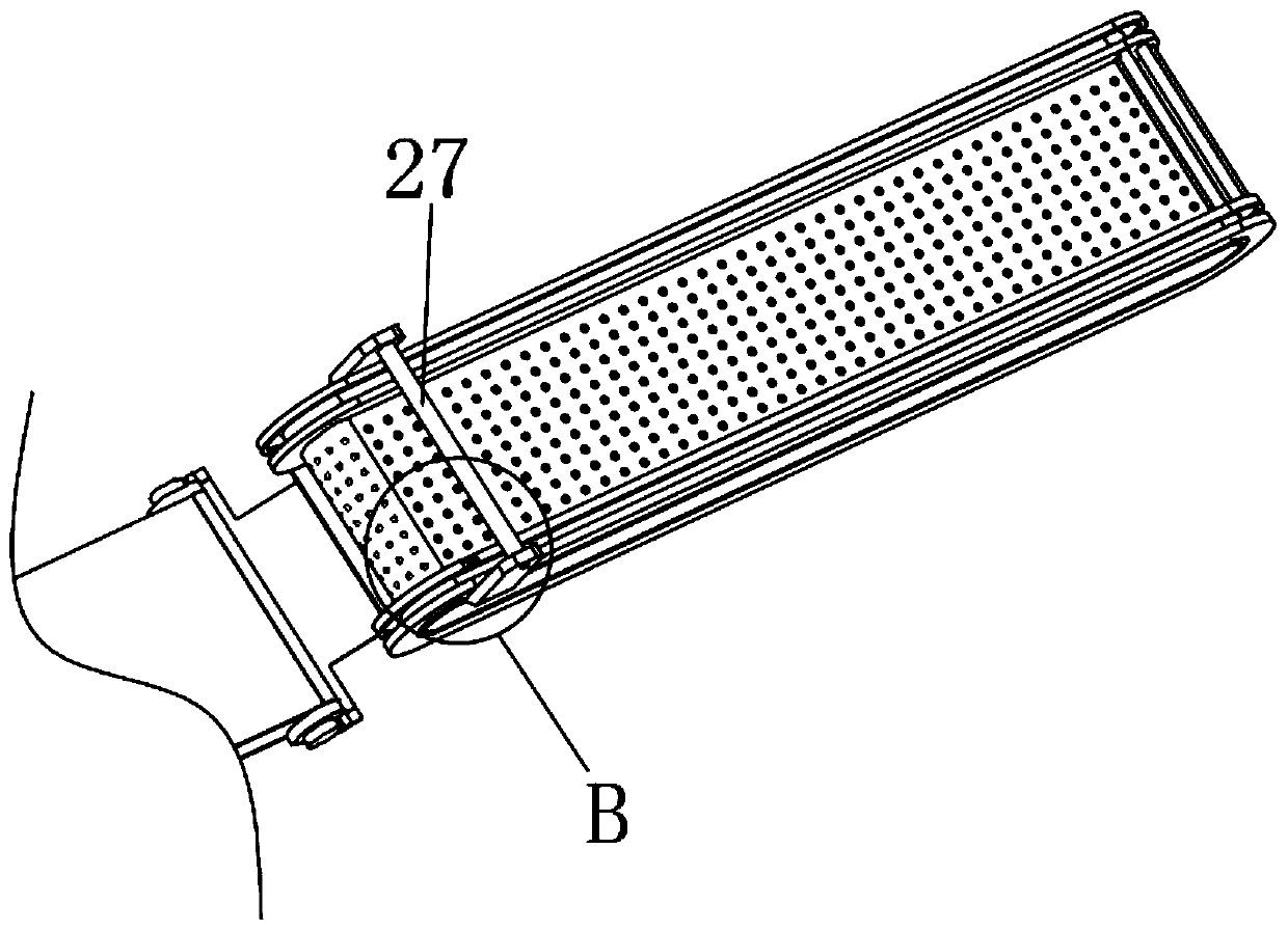 Cloth drying device used after printing processing