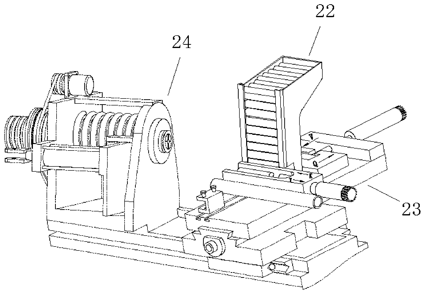 Double-head numerical control machine tool for processing shaft type parts