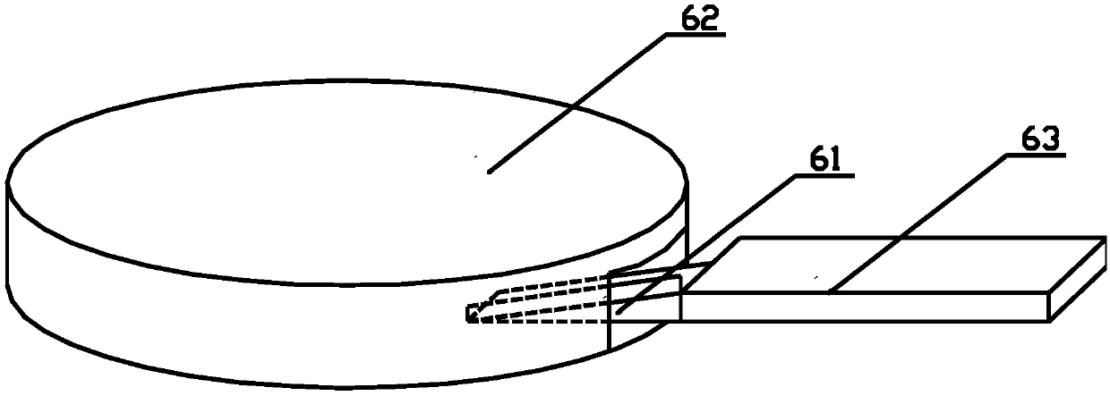 Full-automatic horn internal magnetic circuit assembly molding device