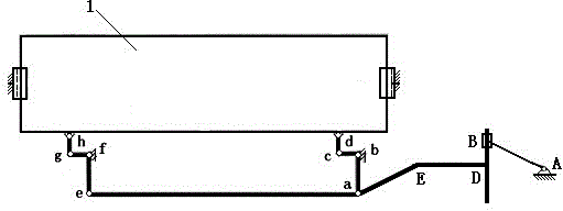 Flat opening mechanism with moving pair